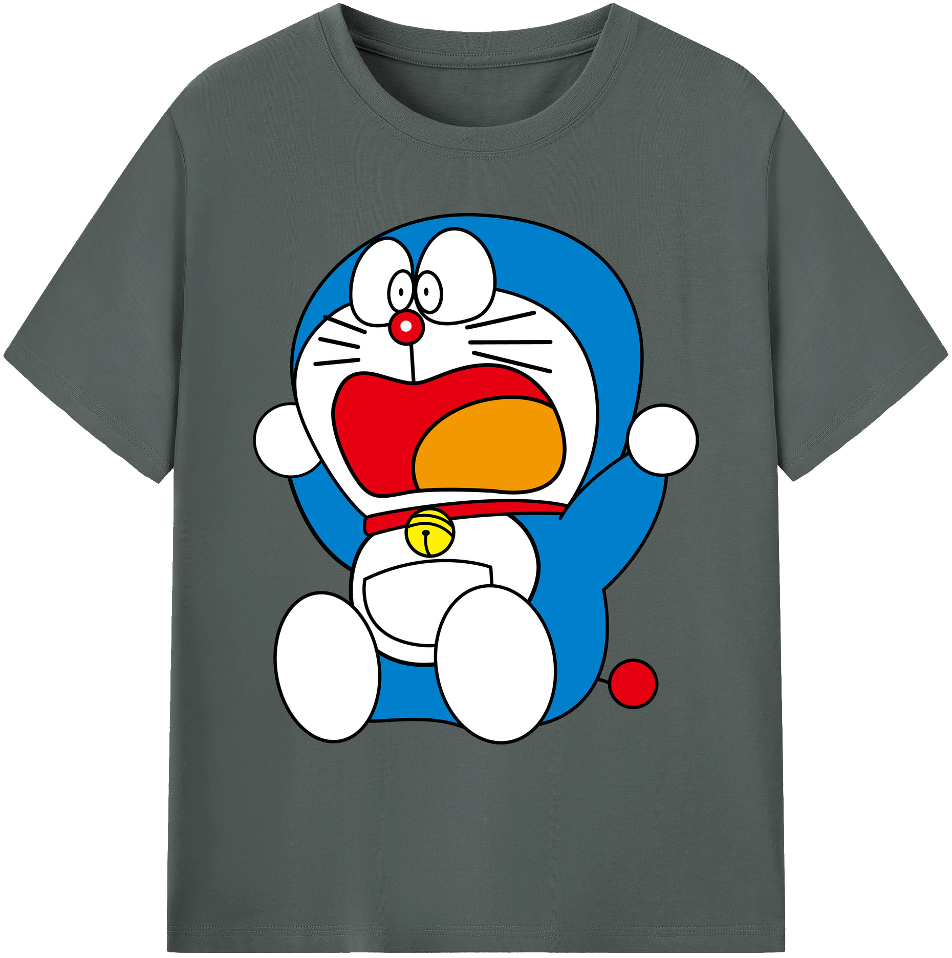 （画像用） ドラえもん Doraemon 綿100％ メンズ半袖Tシャツ｜肌触りやわらか＆通気性